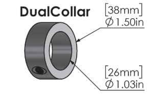 S-5! Dual Pipe Collars / End Caps