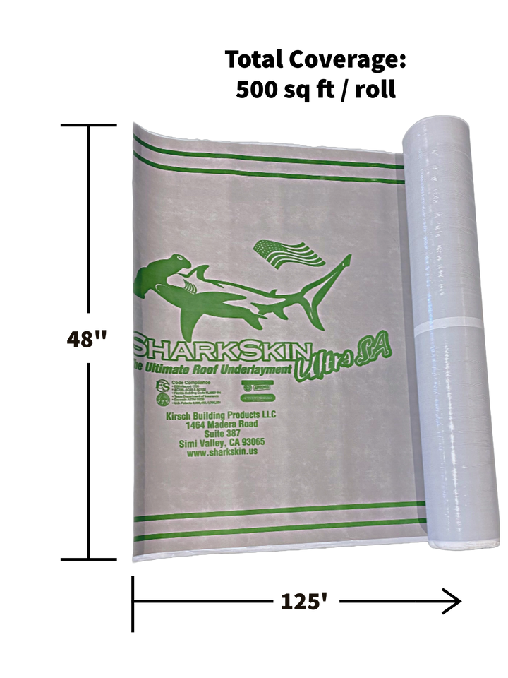 Sharkskin Ultra SA | Underlayment | 500 sqft & 83 sqft rolls