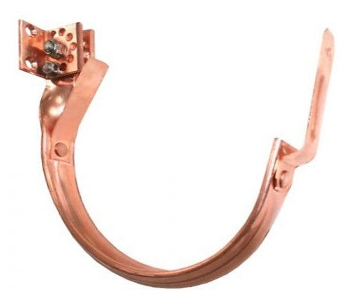 Adjustable Fascia Mount Copper Hangers | Heavy Duty | 5" and 6" Half-Round