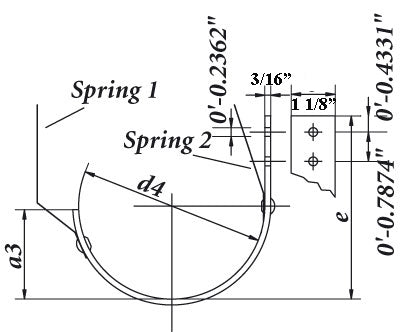 World Gutter Copper Fixed Mount Heavy Duty Diagram
