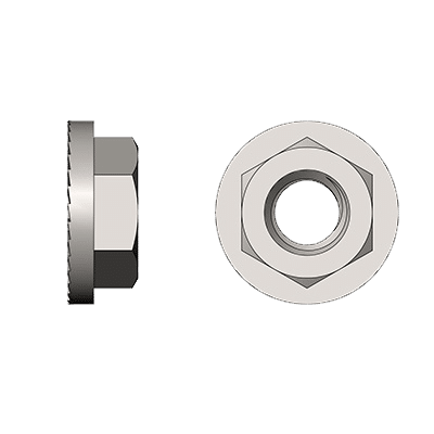 S-5! M8 Hex Flange Nut (50 per bag)