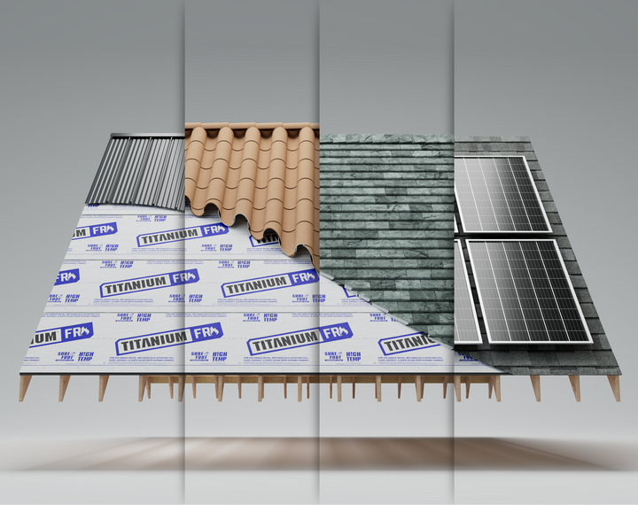 Collage of roof types that can be used with titanium FR