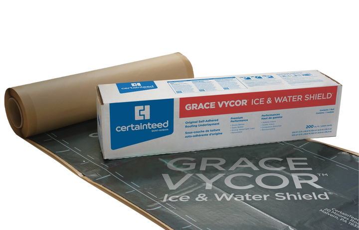 Grace Vycor Ice and Water Shield | Underlayment | 225 sqft/roll