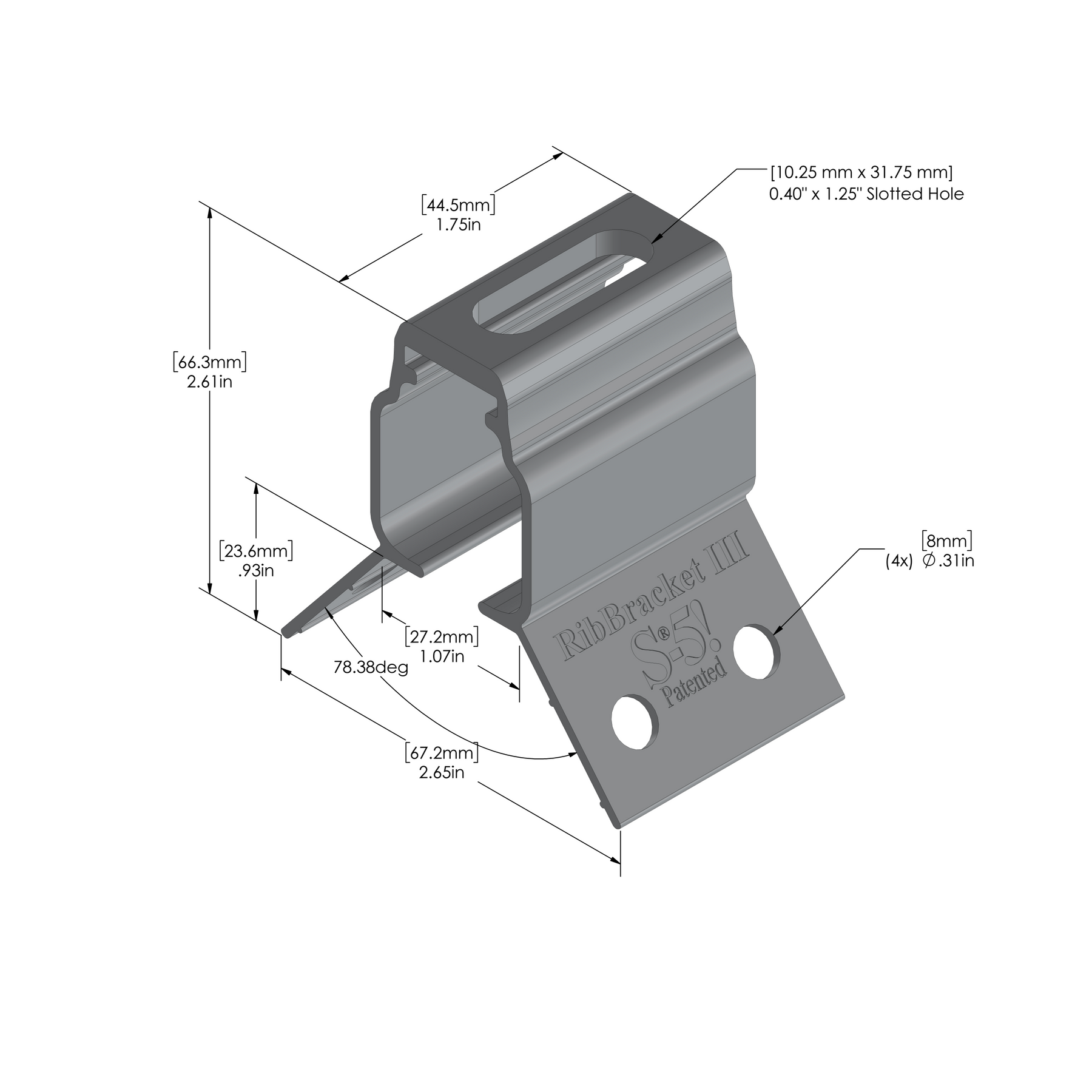 Ss Ridge Bracket S-5! RibBracket III – Schafer Metals