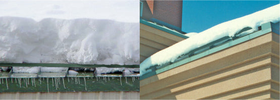 S-5! ColorGard Snow Fence with snowy roof