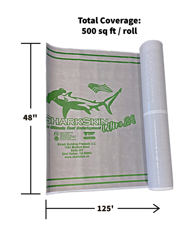 Sharkskin Ultra SA | Underlayment | 48" (500 sqft) and 8" (83 sqft) widths